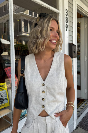 Linen Vest
